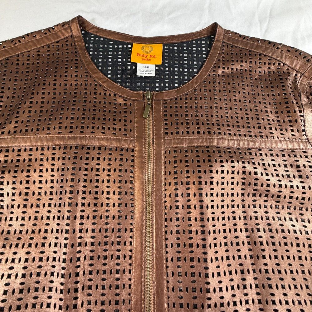 Ruby Rd Bronze/Brown Jacket 16P - Picture 3 of 7